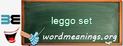 WordMeaning blackboard for leggo set